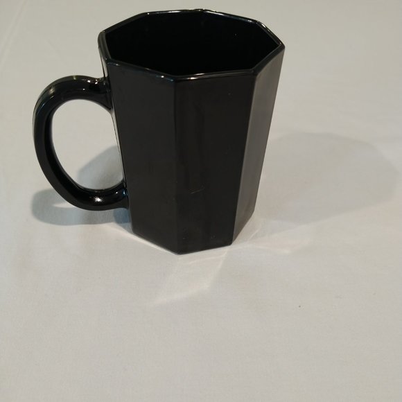 Arcoroc France Black Octime Mugs Coffee Cups - Picture 2 of 3
